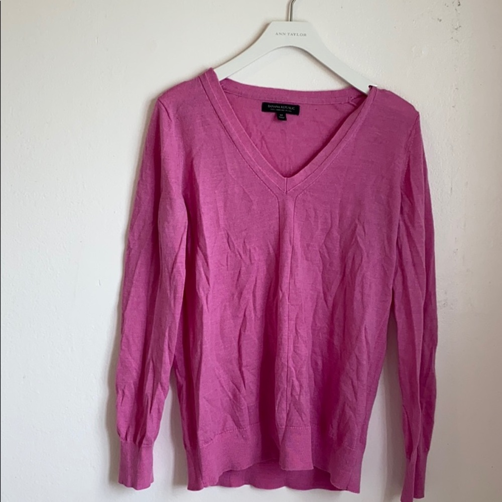 Pink Banana Republic sweater